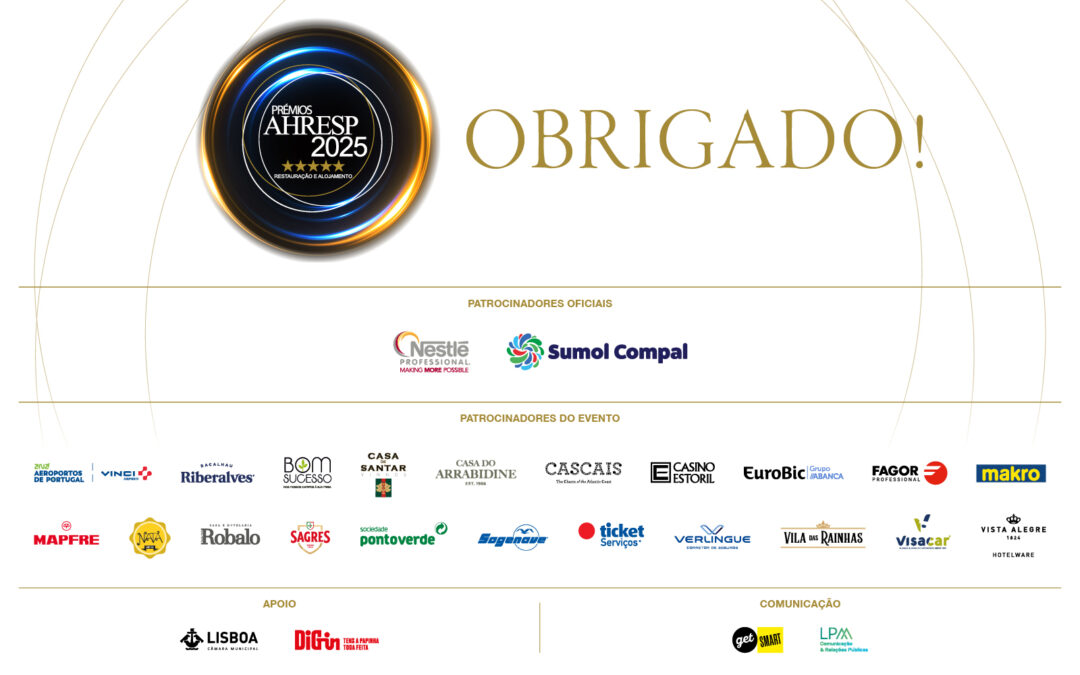 OBRIGADO aos nossos patrocinadores, em 2025