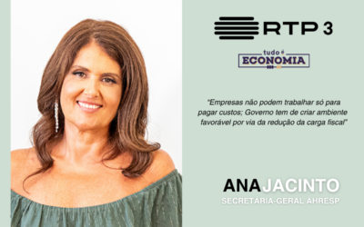 RTP 3 | “Empresas não podem trabalhar só para pagar custos; Governo tem de criar ambiente favorável por via da redução da carga fiscal”, defende Ana Jacinto