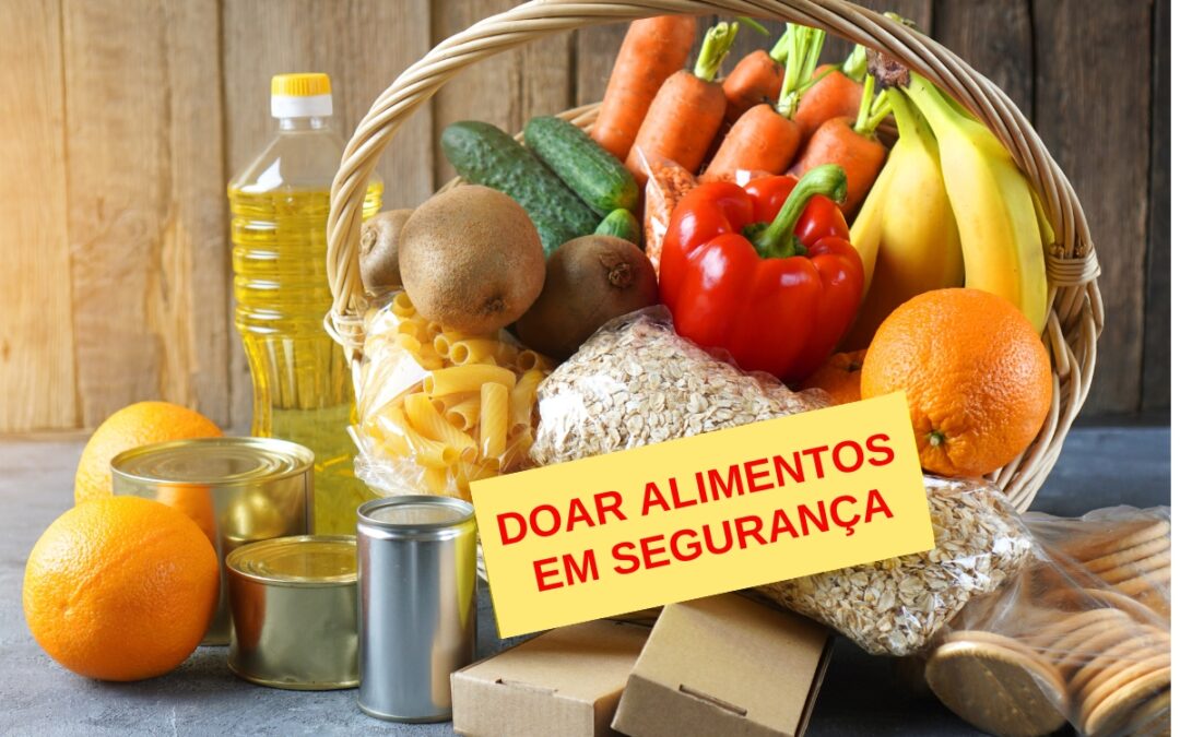 Doar alimentos excedentários em segurança