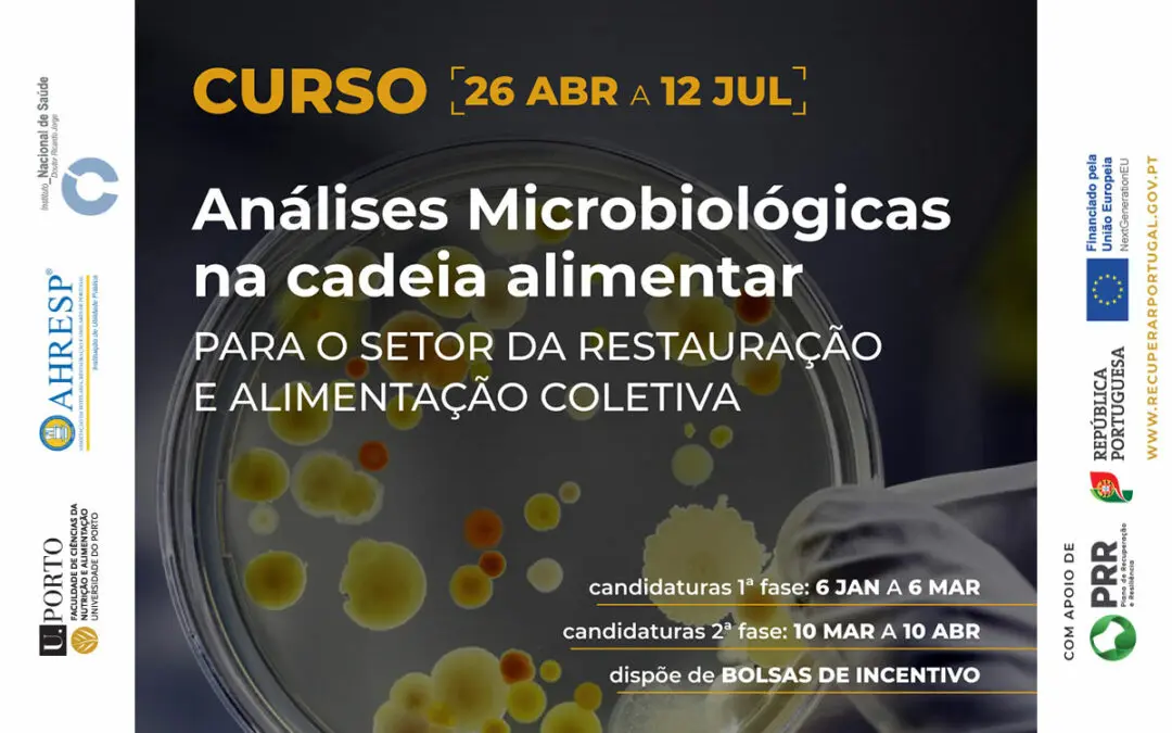 CURSO | Análises Microbiológicas na cadeia alimentar