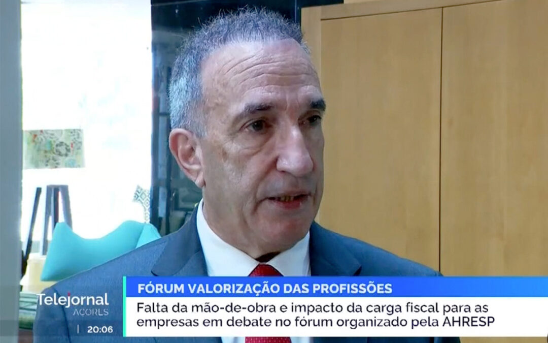 RTP Açores | Fórum para a Valorização das Profissões em Ponta Delgada – Declarações do Presidente da AHRESP